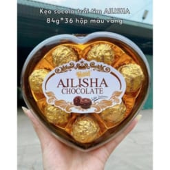 Hộp socola trái tim AILISHA 7v